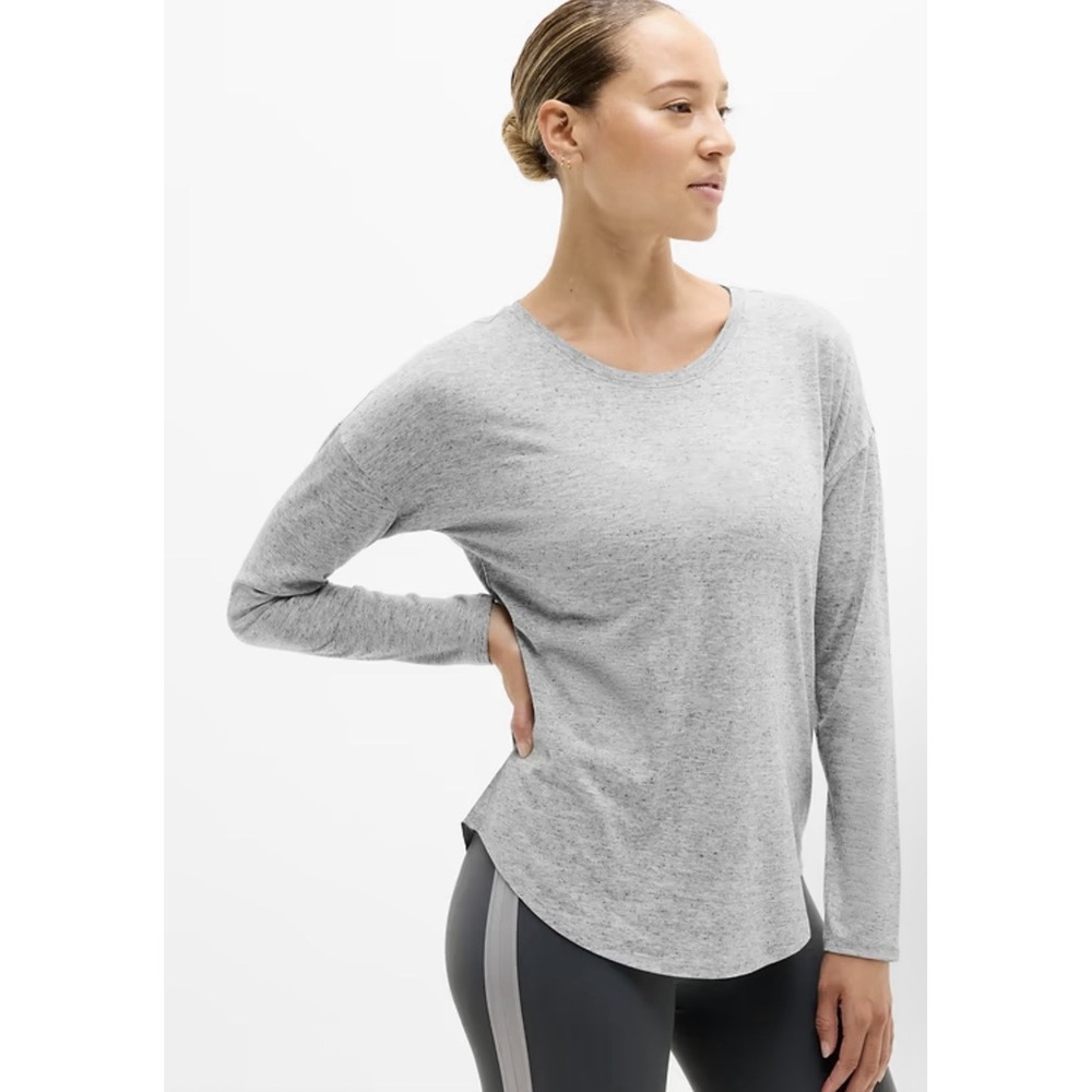 Athleta Move With Ease Long Sleeve Top 3XL Modal Athletic Athleisure
